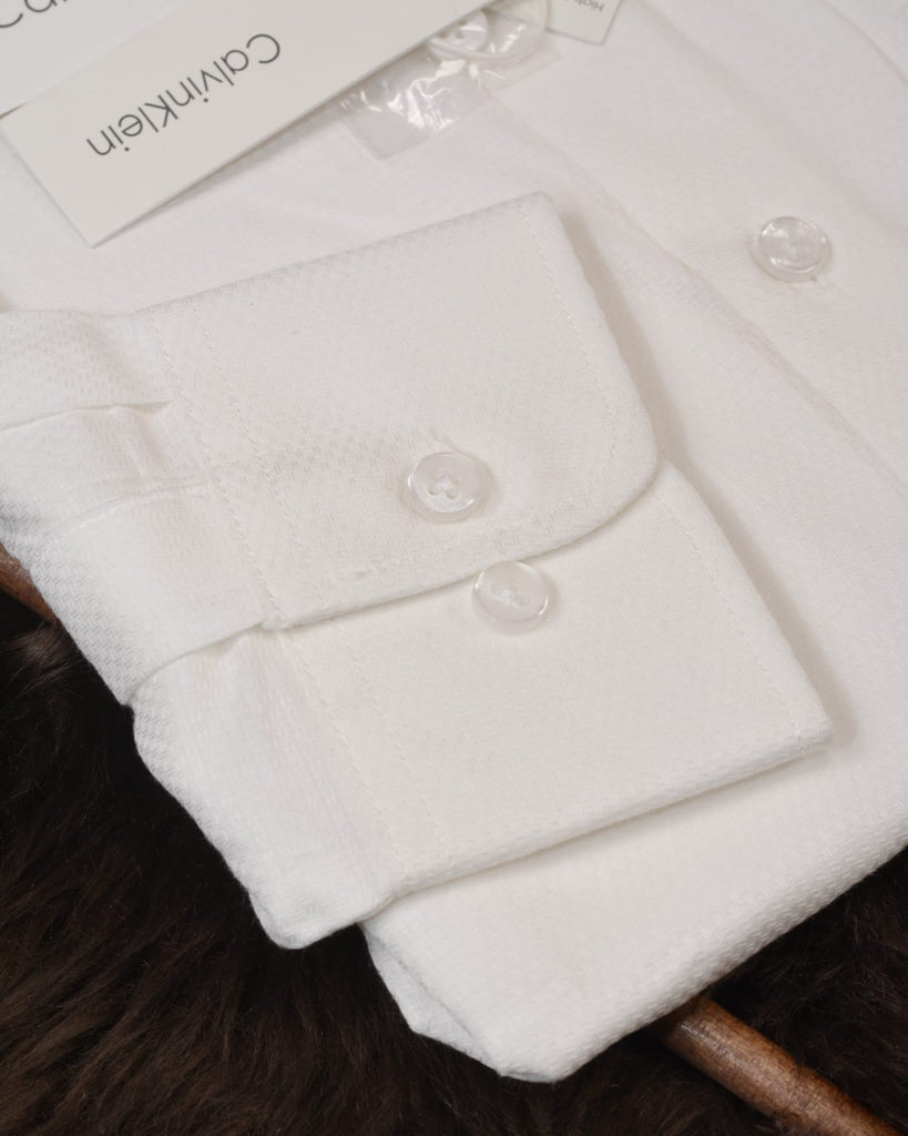 Calvin klein white dress shirt best sale