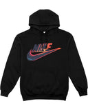 Nike graffiti Swoosh Hoodie BLACK