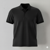 Polo - Corporate - Performance Mesh Lycra - Black