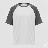 Raglan Tee - Corporate - Performance Mesh Lycra - White/Olive