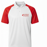 Raglan Polo - Corporate - Performance Mesh Lycra - Red/White