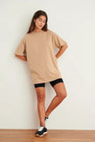 H&M Oversized T-Shirt Solid Beige