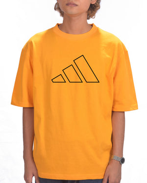 ADIDAS Mens Graphic T-Shirt  Sunset Yellow