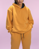 Premium French Terry  Hoodie Tracksuit Women Set Contrast