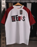 Levi's Skateboarding Drop Shoulder Raglan T shirt  White/Maroon