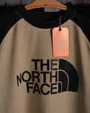 The North Face Drop Shoulder Raglan T shirt  Beige/Black