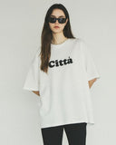 H&M Oversized T-Shirt WHITE CITTA