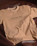 Calvin Klein Jeans MINIMAL LOGO TEE Men's T-shirt Beige