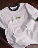 Tommy Hilfiger Monotype  Ringer White/Green Drop Shoulder T-Shirt