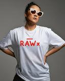 RAWx - Ultimate Solid Drop Shoulder - Oversized Crew Neck White