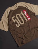Levi's Classic Graphic Drop Shoulder Raglan T shirt Coffee/Beige