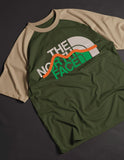 The north face Raglan T-shirt Olive/Beige