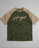 HUGO Nalayo Raglan Olive/beige