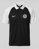 Chelsea-Raglan Tee - Performance Mesh Lycra - Black/White