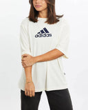 Adidas Essential Drop Shoulder Tee White