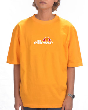 Ellesse Miater Tee Sunset Yellow Drop shoulder