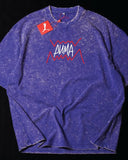 P Shaded-Neymi Edition - Heavy Cotton Acid Wash Drop Shoulder T-shirt - Blue