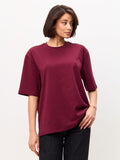 H&M Oversized T-Shirt Maroon
