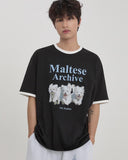 Wconcept Maltese Archive Ringer T-Shirt [Black]