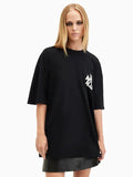 ALLSAINTS black Orlando Etta Crew T-Shirt