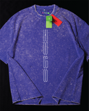 Hugo- Heavy Cotton Acid Wash Drop Shoulder T-shirt -Blue