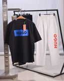 HUGO Dulive box logo t-shirt in black