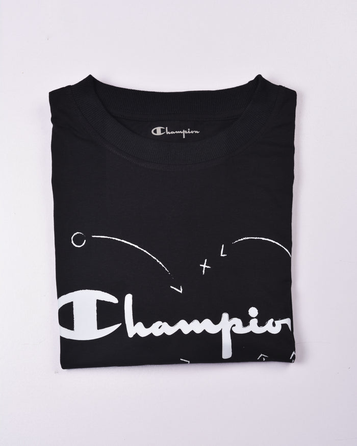 Champion Classic Graphic T-Shirt, Script Play Lines