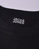 Jack&Jones Printed Crew Neck T-Shirt Square Black