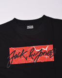 Jack&Jones Printed Crew Neck T-Shirt Square Black