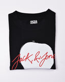 Jack&Jones Printed Crew Neck T-Shirt Circle Black