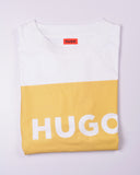 Hugo Cotton-jersey regular-fit T-shirt with logo print White