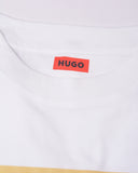 Hugo Cotton-jersey regular-fit T-shirt with logo print White