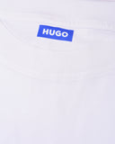 HUGO Nalayo Short Sleeve T-Shirt, White/Blue