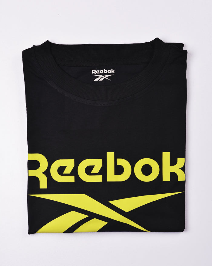 Reebok Large Logo T-Shirt Black/Green