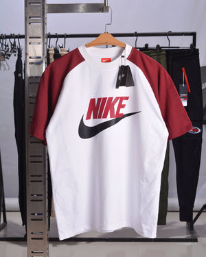 Nike DC DC Star Drop Shoulder Raglan T shirt  White/Maroon