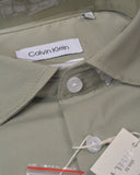 Calvin Klein Steel Solid Slim Stretch Shirt Shirt Olive