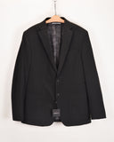 Awearness  Men's Slim Fit Soft Jacket Black Seersucker