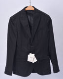 H&M Premium Selection Linen Regular Fit Blazer Black