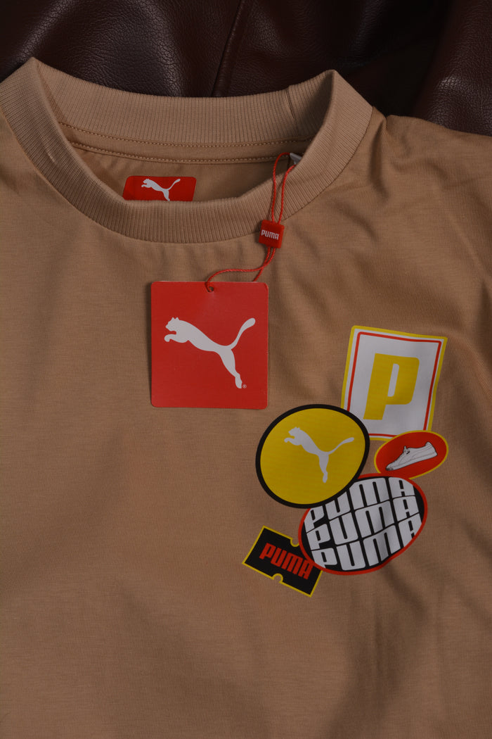 P Shaded Cat Tee Men's T-shirt Beige