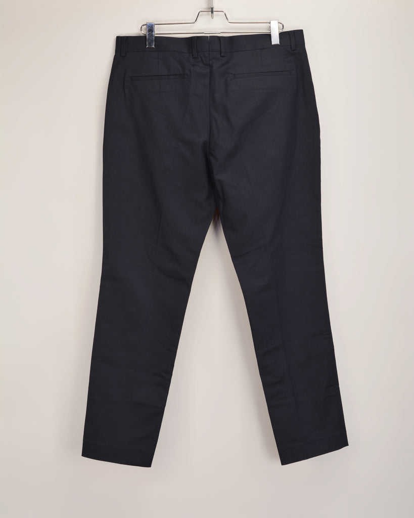 H&M Slim Fit Suit Pants Back pocket without Button Navy | handsandhead