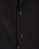 Awearness  Men's Slim Fit Soft Jacket Black Seersucker