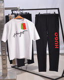 Hugo Cotton-jersey regular-fit T-shirt with Trouser Combo 03