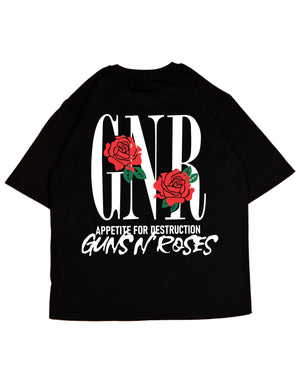 PULL&BEAR Guns N’ Roses T-shirt Black