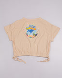 Kids Graphic Tee With Elastic Bottom-Baby Shark