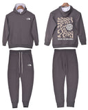 The North Face White Bloom  French Terry Set Grey