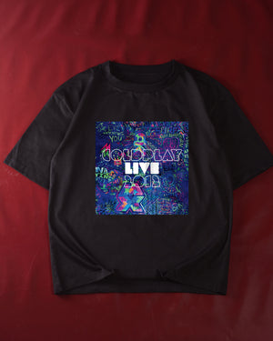 Coldplay LIVE 2012 T-Shirt Black