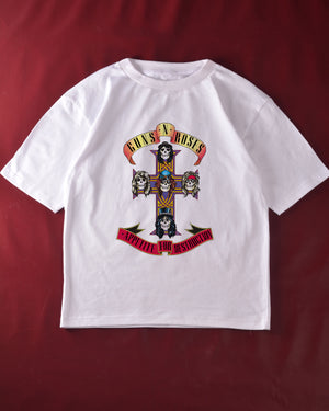 Guns N Roses - Appetite For Destruction  T-Shirt White