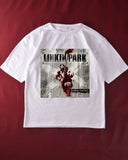 Linkin Park Oversized  Hybrid Theory T- Shirt White