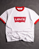 Levi's Classic Graphic Ringer White/Red Drop Shoulder T-Shirt