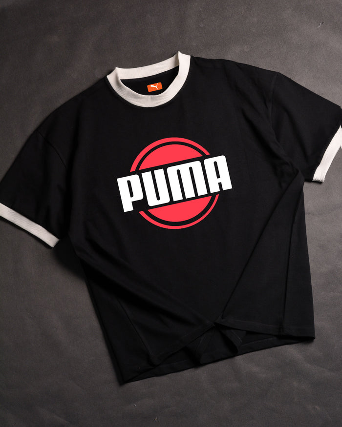 P Ringer Revolve Tee Black/White